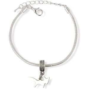 Fox Charm Bracelet Stainless Steel Chain Charm Bracelet